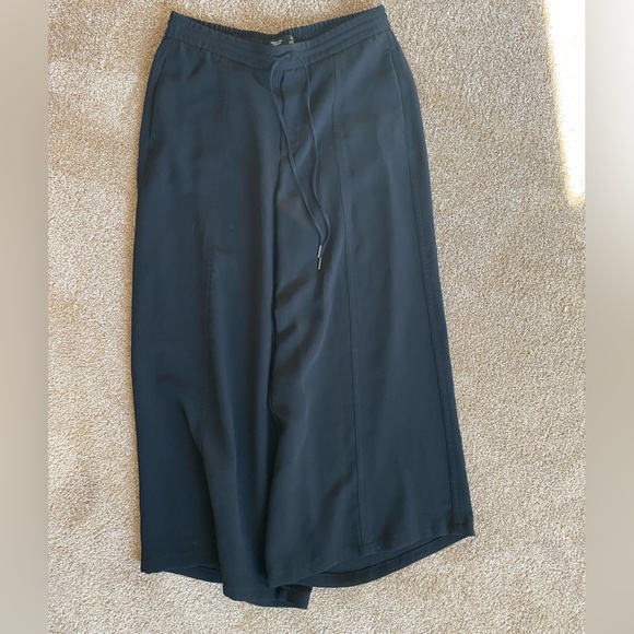 Simply Vera Vera Wang Black Wide-Leg Drawstring Pants - Picture 2 of 4